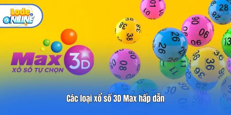 Các loại xổ số 3D Max hấp dẫn