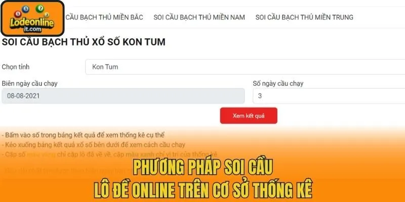 Phương pháp soi cầu lô đề online trên cơ sở thống kê